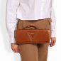 Preview: Lange Clutch aus Kalbsleder in cognac